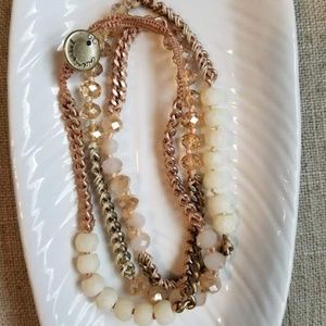 Bead + Chain Multi-Wrap Bracelet